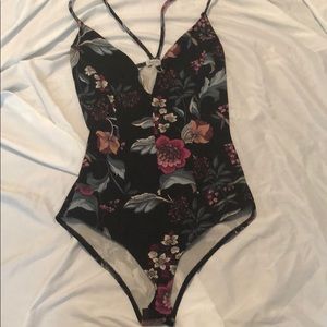 Floral body suit